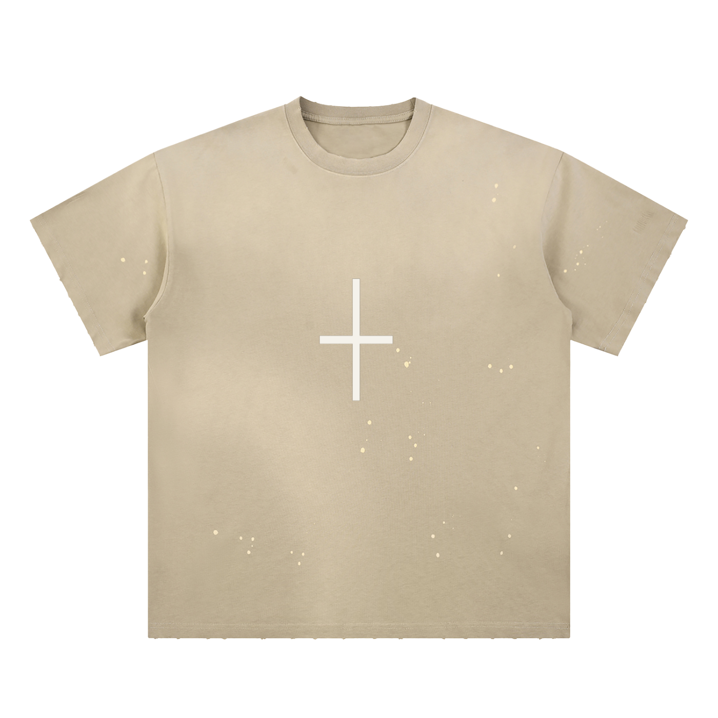 Cross Frayed Sunfade Tee