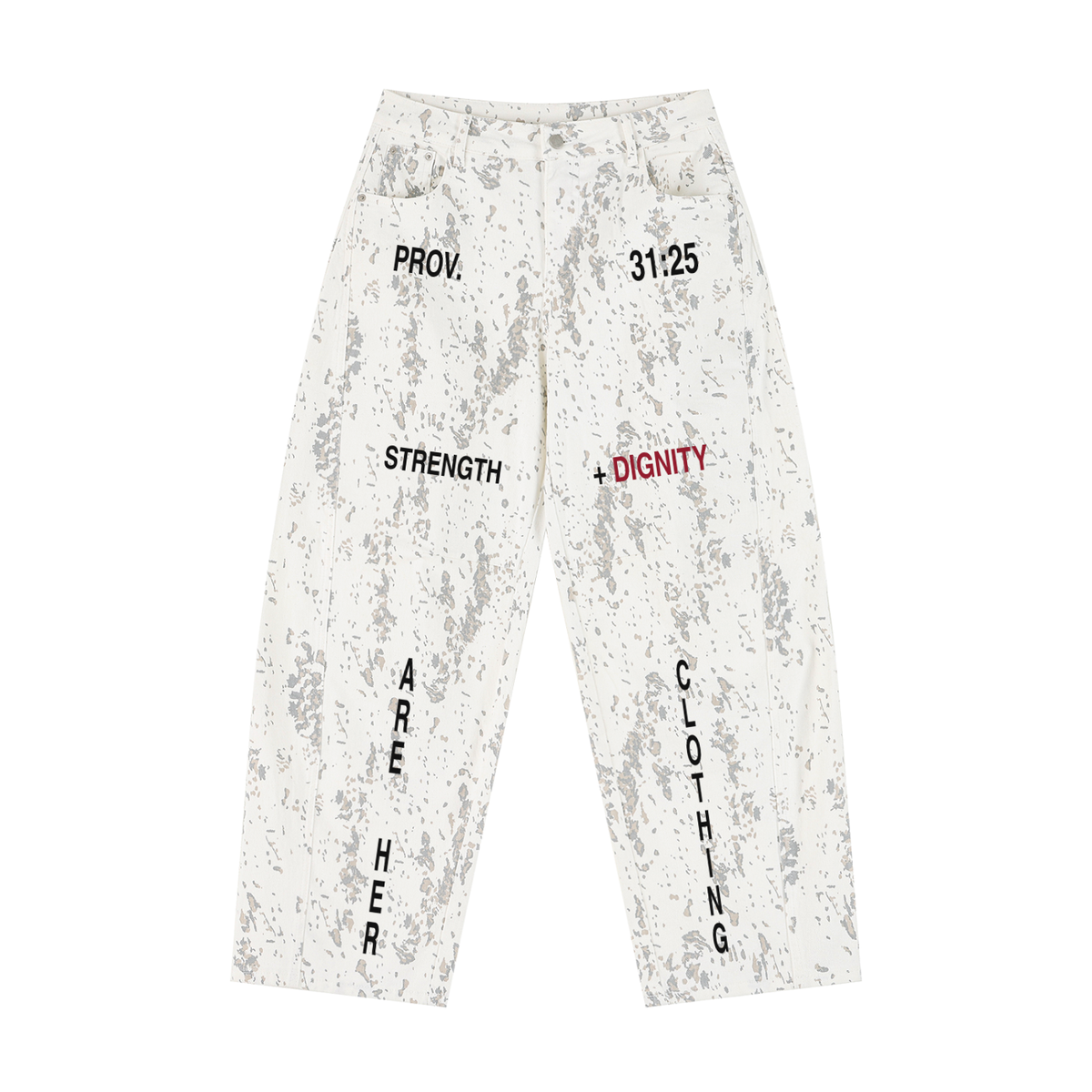 Her Strength & Dignity Barrel Leg Jeans