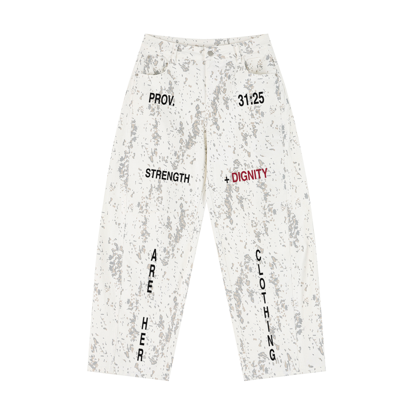 Her Strength & Dignity Barrel Leg Jeans