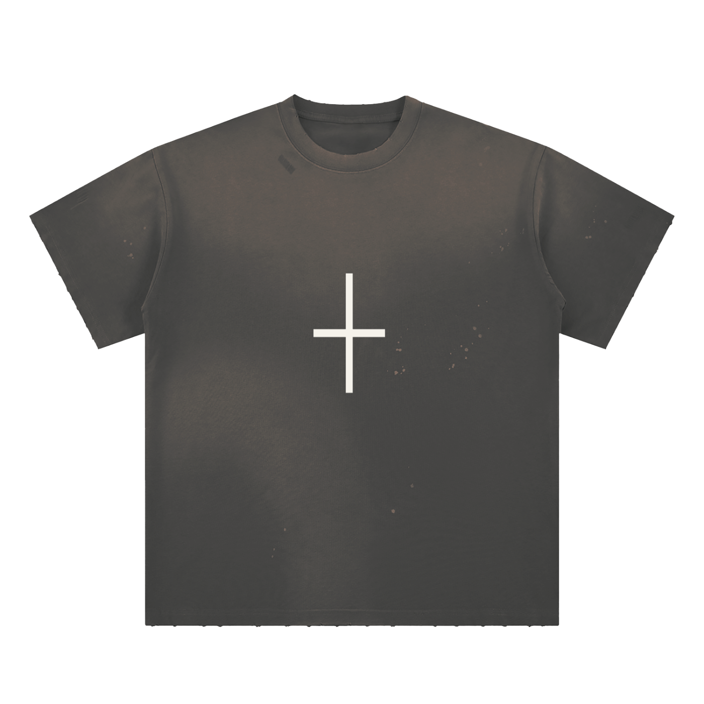 Cross Frayed Sunfade Tee
