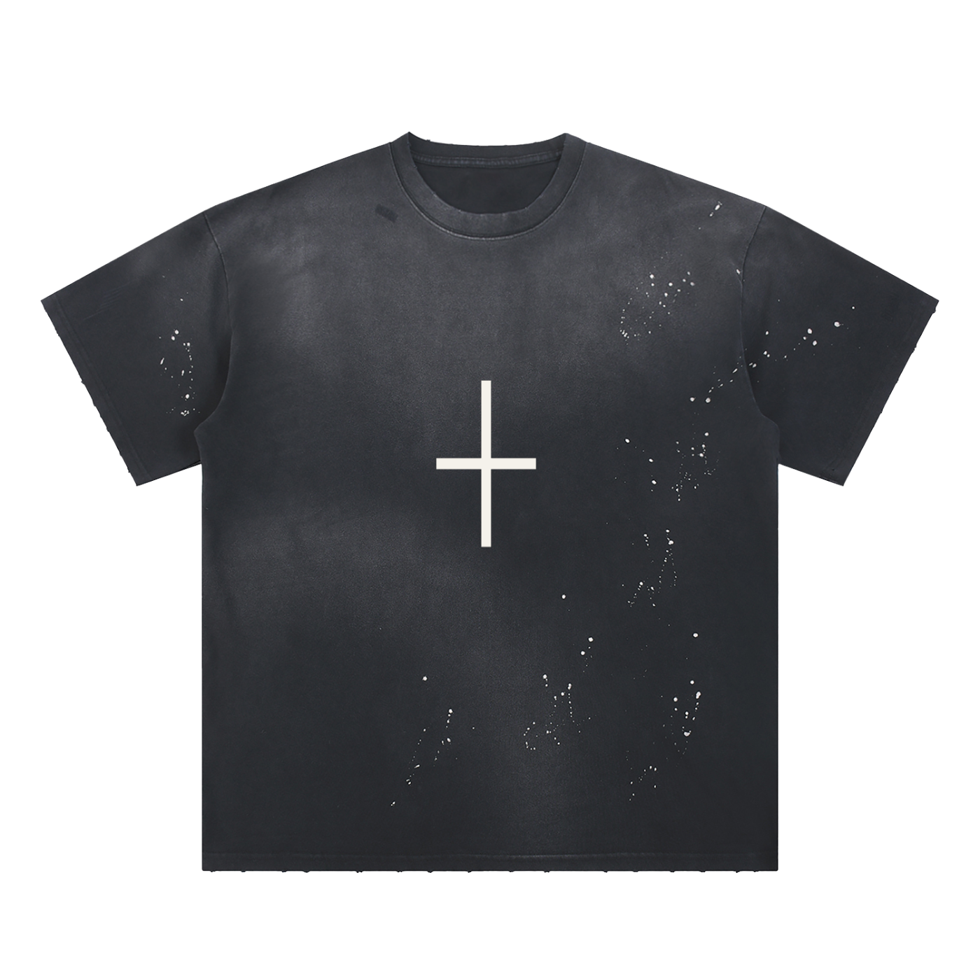 Cross Frayed Sunfade Tee