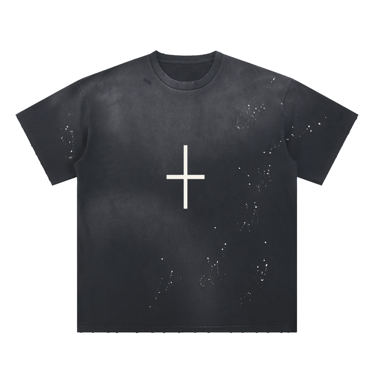 Cross Frayed Sunfade Tee